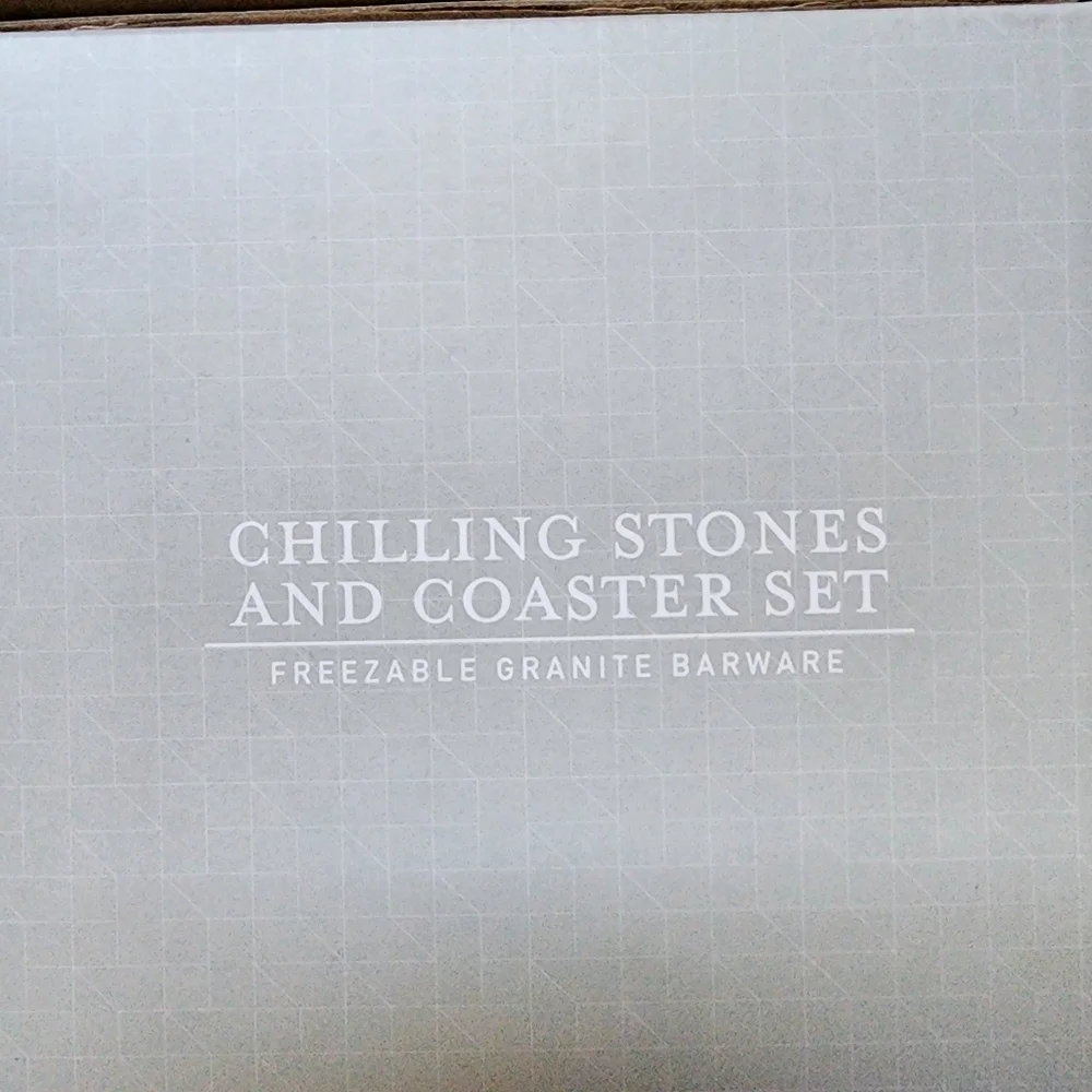 Studio Mercantile Wine Glasses Chilling Stones and Coaster Set